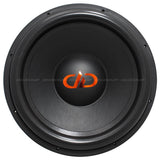 DD Audio Redline 818d D2 - Priekinė dalis su logotipu ir tvirtinimo varžtais