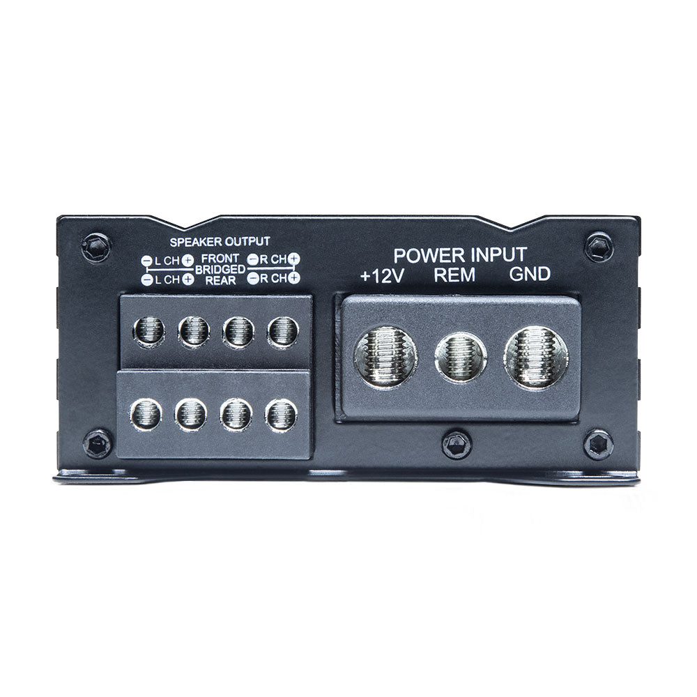 DD Audio SA300.4 - Galinė panelė su jungtimis ir užrašais