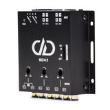 DD Audio SC4.1 4-kanalinis linijamuonis - Galinė panelė su jungtimis ir valdymo elementais