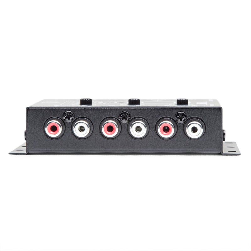 DD Audio SC6 - šeši RCA jungtys su raudonais žiedais