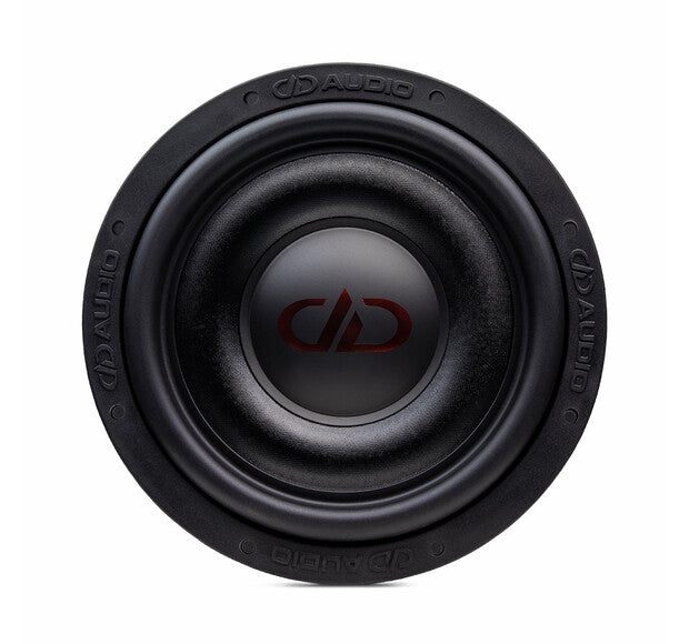 DD Audio SL-610 D4 - Aukščiau matomas garsiakalbis su logotipu