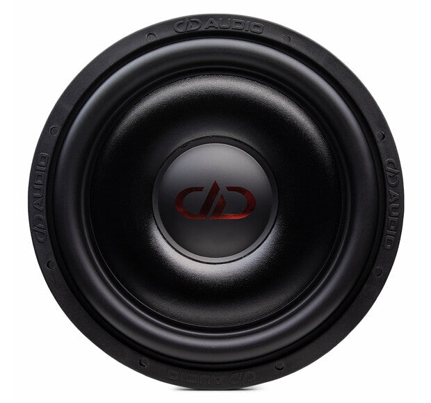 DD Audio SL612 D4 - subvokalinio garsiakalbio priekinė dalis su logotipu
