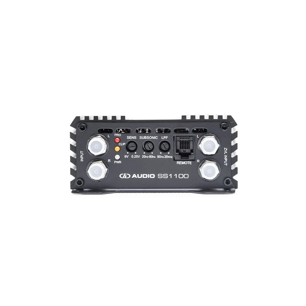 DD Audio SS1100 - galinė panelė su jungtimis ir valdymo elementais