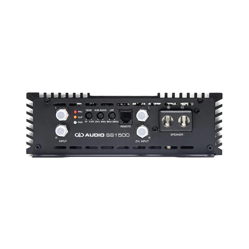 DD Audio SS1500 - Galinė panelė su jungtimis ir valdymo elementais