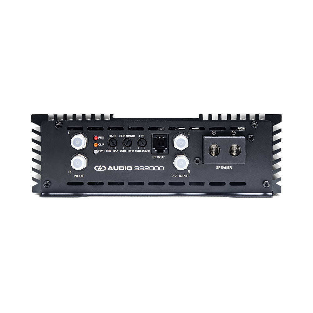 DD Audio SS2000 - Galinė panelė su jungtimis ir valdymo elementais