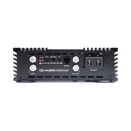 DD Audio SS2000 - Galinė panelė su jungtimis ir valdymo elementais
