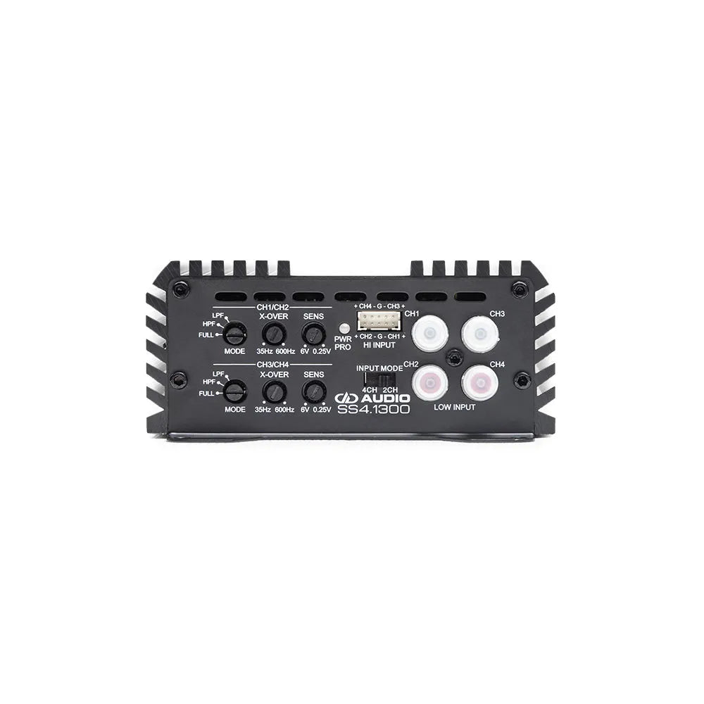 DD Audio SS4.1300 - galinė panelė su jungtimis ir valdymo elementais