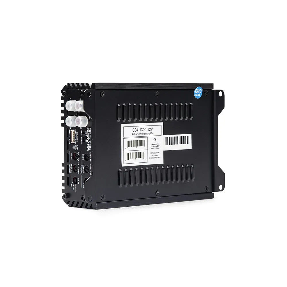 DD Audio SS4.1300 - galinė panelė su jungtimis ir etiketėmis