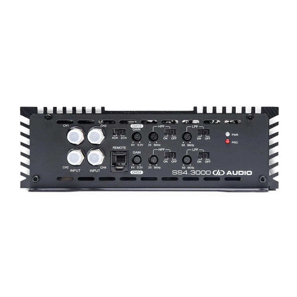 DD Audio SS4.3000 - Galinė panelė su jungtimis ir valdymo elementais
