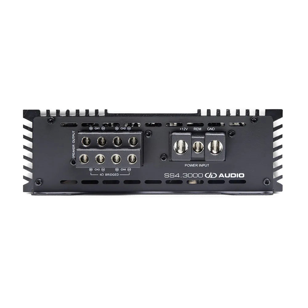 DD Audio SS4.3000 - Galinė panelė su jungtimis ir logotipu