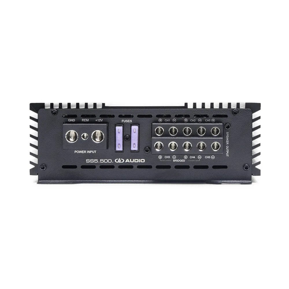 DD Audio SS5.500 - galinė panelė su jungtimis ir saugikliais