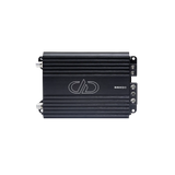 DD Audio SS850 - Šoninis vaizdas su jungtimis ir logotipu