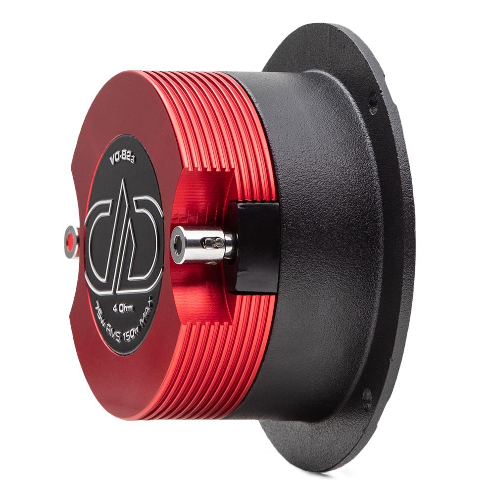 DD Audio VO-B2A - Raudonas metalinis korpusas su logotipu