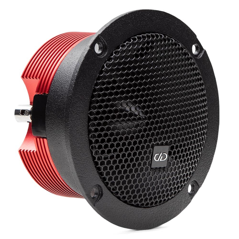 DD Audio VO-B2A - Raudonas aušintuvas su juodu grotelėmis