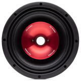 DD Audio VO-CTAL 10 - raudonas metalinis difuzorius su logotipu