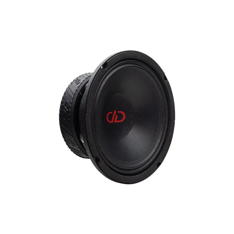 DD Audio VO-M408-S4 - garsiakalbio šoninis vaizdas su logotipu