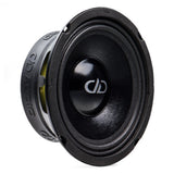 DD Audio VO-M6.5-S4 - Šoninis vaizdas su logotipu ir geltonu elementu
