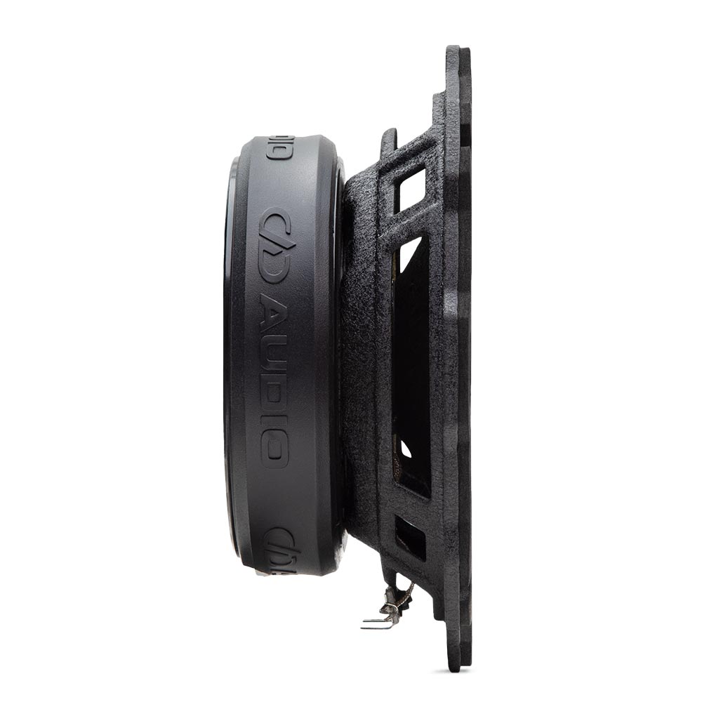 DD Audio VO-M6.5a-S4 PAIR - Šoninis vaizdas su logotipu ant korpuso