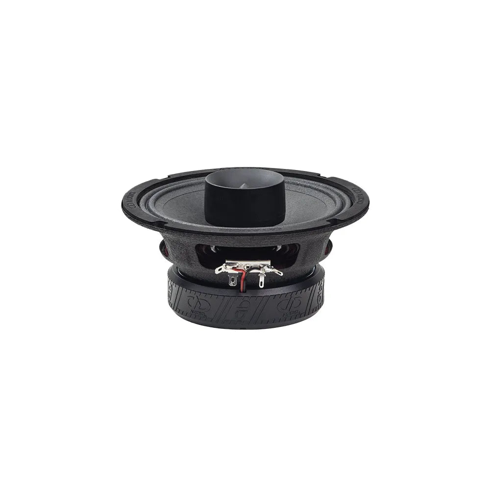 DD Audio VO-MX206-S4 - garsiakalbio jungtys ir logotipai iš apačios