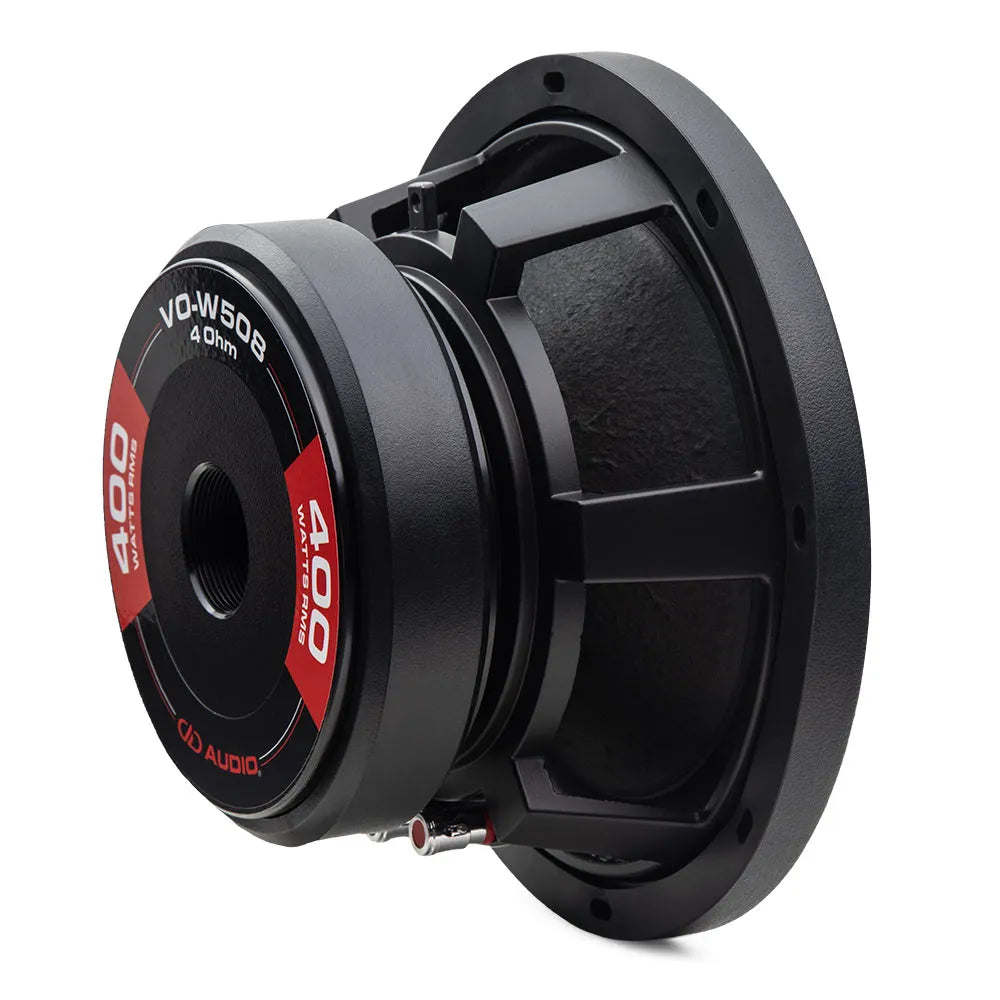 DD Audio VO-W508-S4 - Šoninis vaizdas su raudonais ženklais