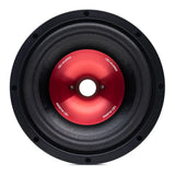 DD Audio VO-W510-S2 - Raudonas metalinis dangtelis su logotipu
