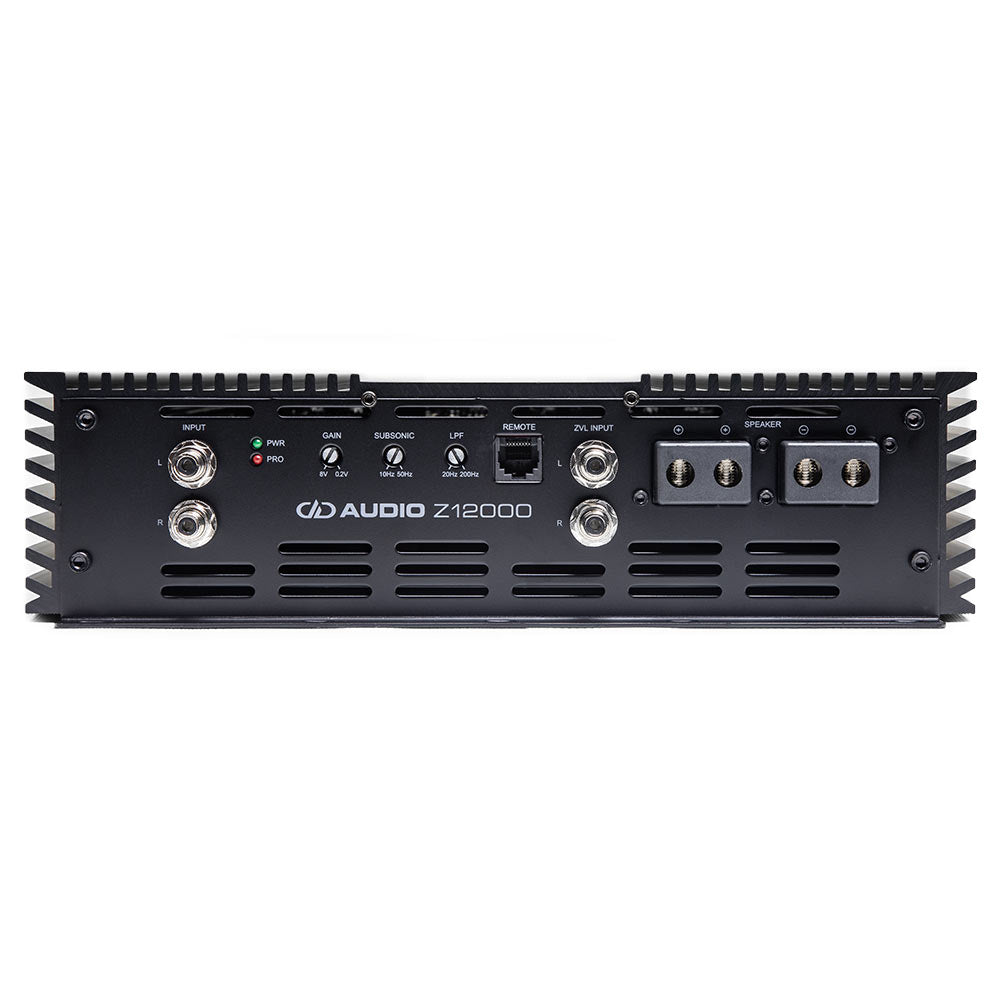 DD Audio Z12000 - Galinė panelė su jungtimis ir valdymo elementais