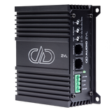 DD Audio ZVL Multi-Amp Sync Module - galinė panelė su jungtimis ir reguliatoriais