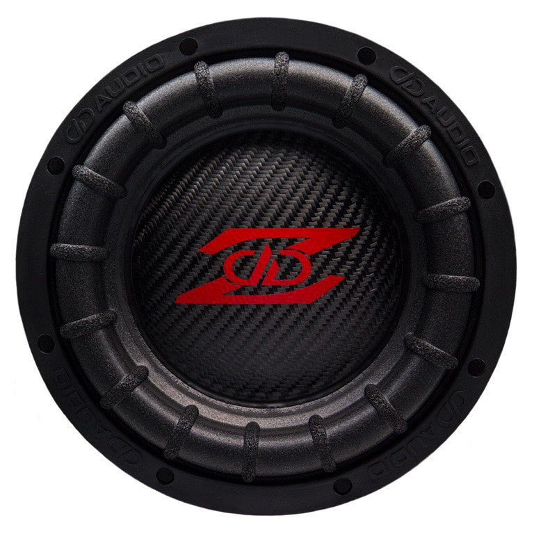 DD Audio mini Z D2 - Anglies pluošto kūgis su raudonu logotipu