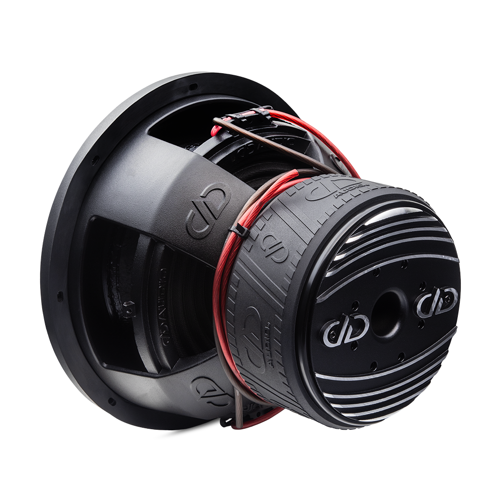 DD audio 712f-D4 - Galinė dalis su laidais ir logotipais