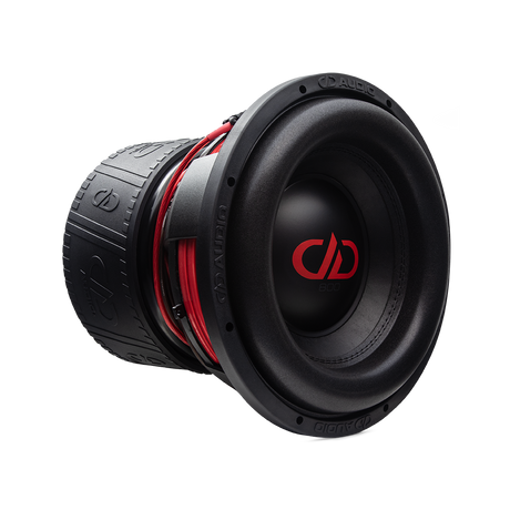 DD audio 812f-D1 - Garsiakalbio šoninis vaizdas su raudonais laidais