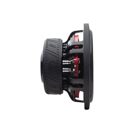 DD audio SL710-D4 - Šoninis vaizdas su raudonomis jungtimis