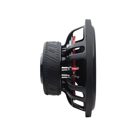DD audio SL712-D2 - Šoninis vaizdas su jungtimis ir logotipu
