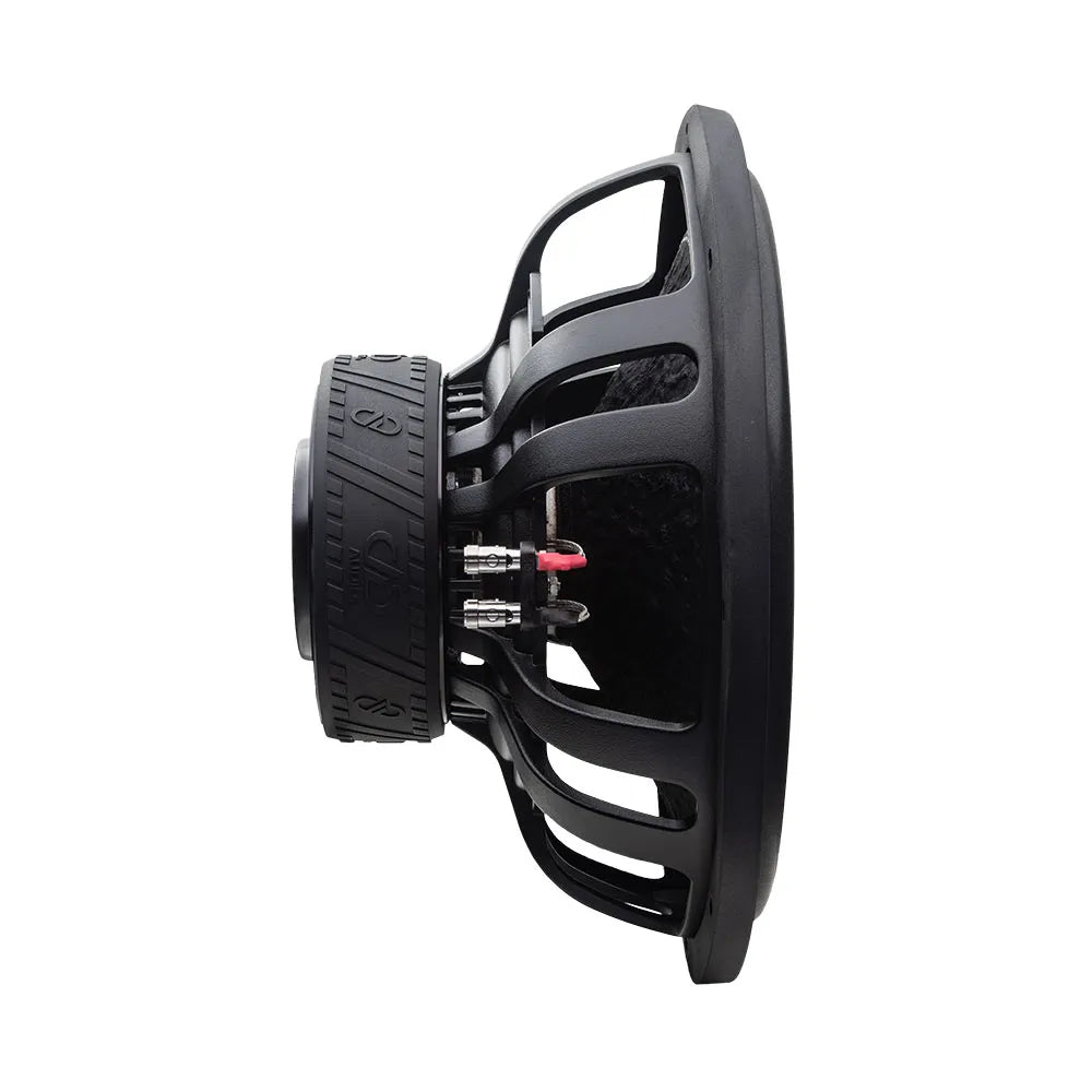 DD audio SL715-D2 - Šoninis vaizdas su jungtimis ir logotipu