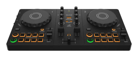 House Party Starter Bundle - Juodi DJ pulto mygtukai, šviečiantys oranžine spalva