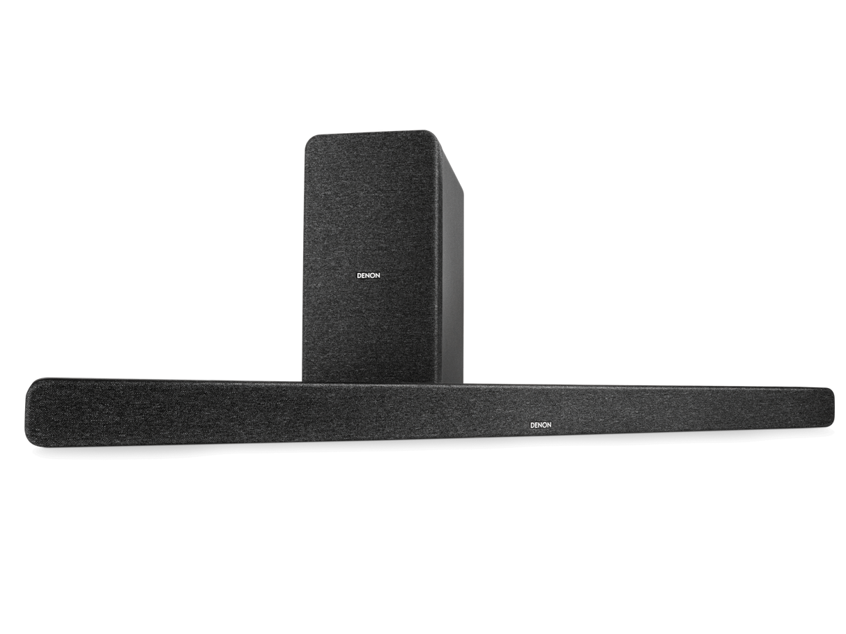 Denon DHT-S517, soundbaras Dolby Atmos ir beviele žemų dažnių kolonėle