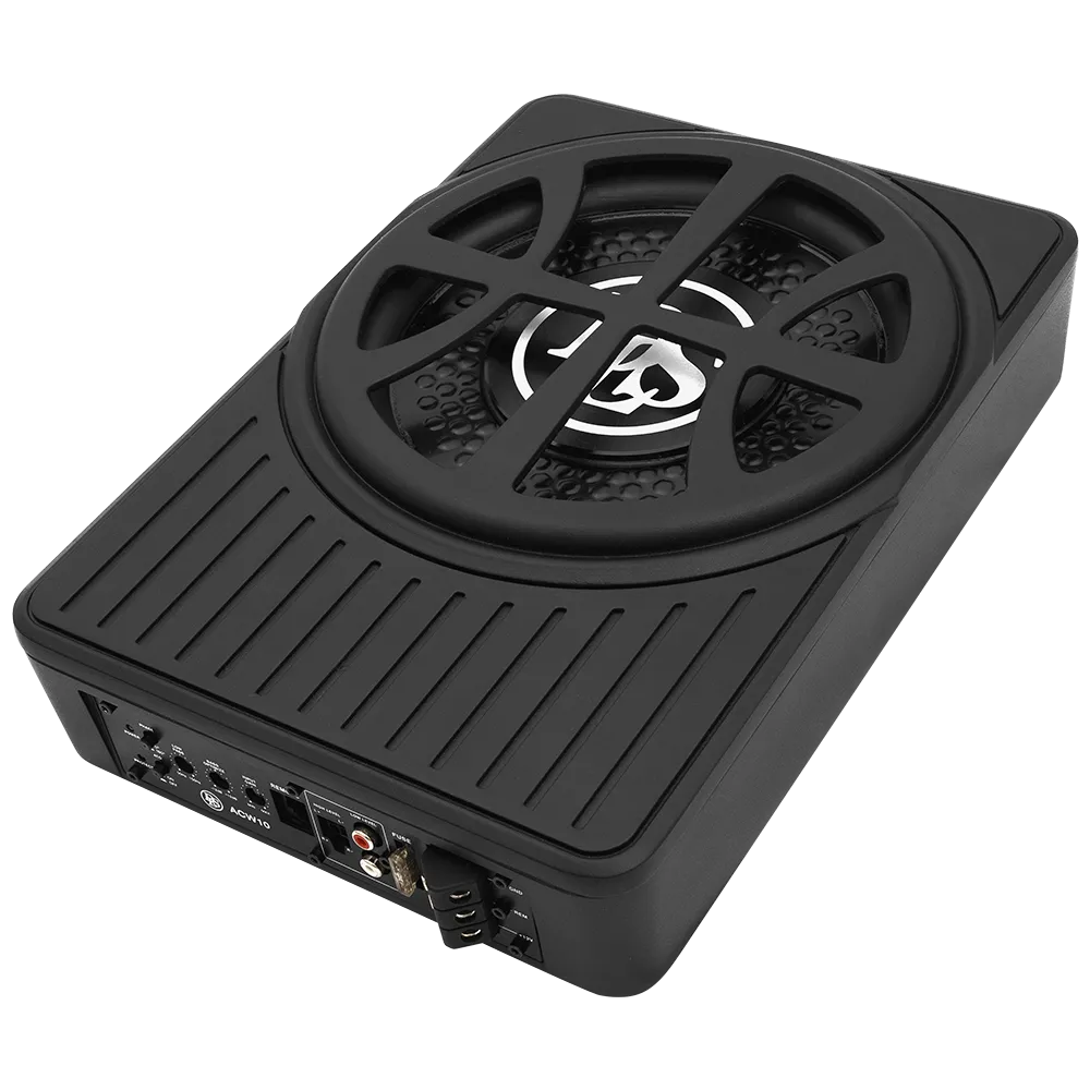 DLS ACW10, aktyvi žemų dažnių kolonėlė automobiliui 450W