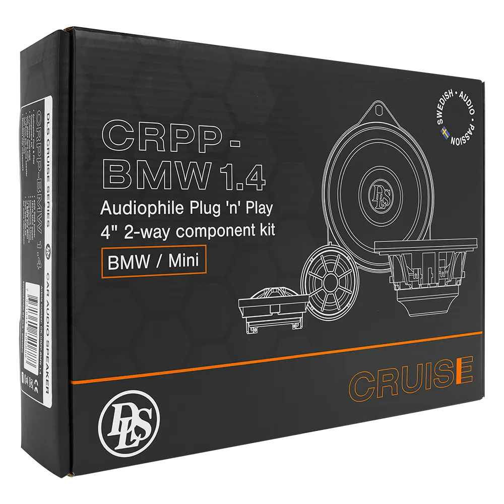 DLS Cruise CRPP-BMW1.4, 10cm komponentiniai garsiakalbiai skirti BMW ir MINI
