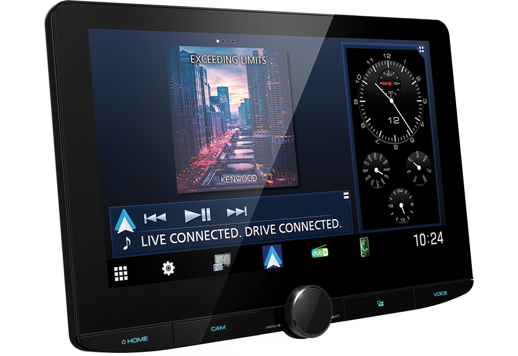 Kenwood DMX9724XDS, 10.1" multimedija su CarPlay, Android Auto ir DAB+