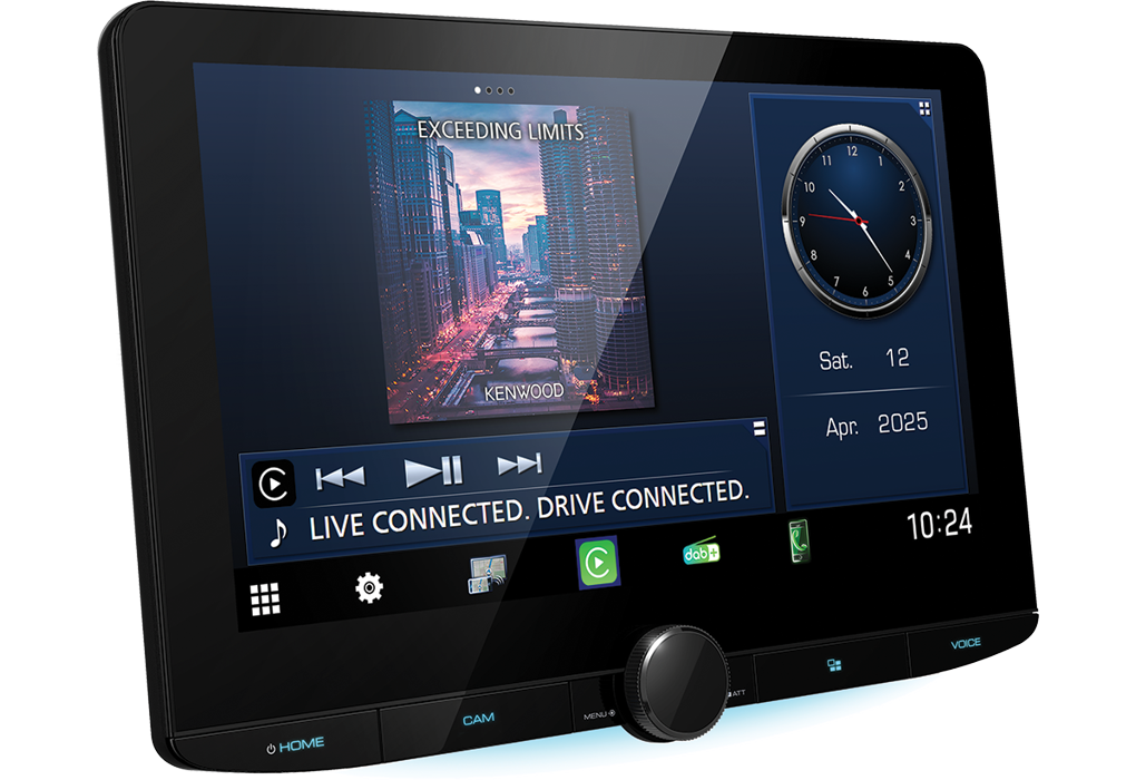 Kenwood DMX9724XDS, 10.1" multimedija su CarPlay, Android Auto ir DAB+