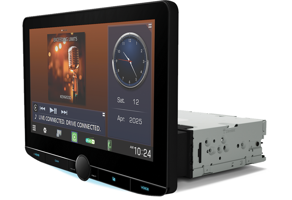 Kenwood DMX9724XDS, 10.1" multimedija su CarPlay, Android Auto ir DAB+