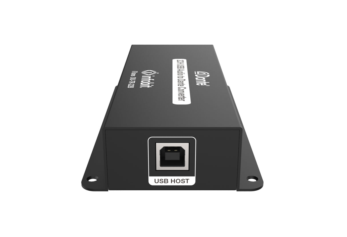 iTrans DU-TR-22B Dante 2CH USB garso kodavimo/dekodavimo įrenginys su PoE, USB B jungtimi
