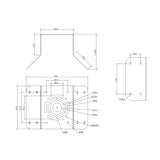 Dahua PFA151, kampinis vaizdo kameros laikiklis