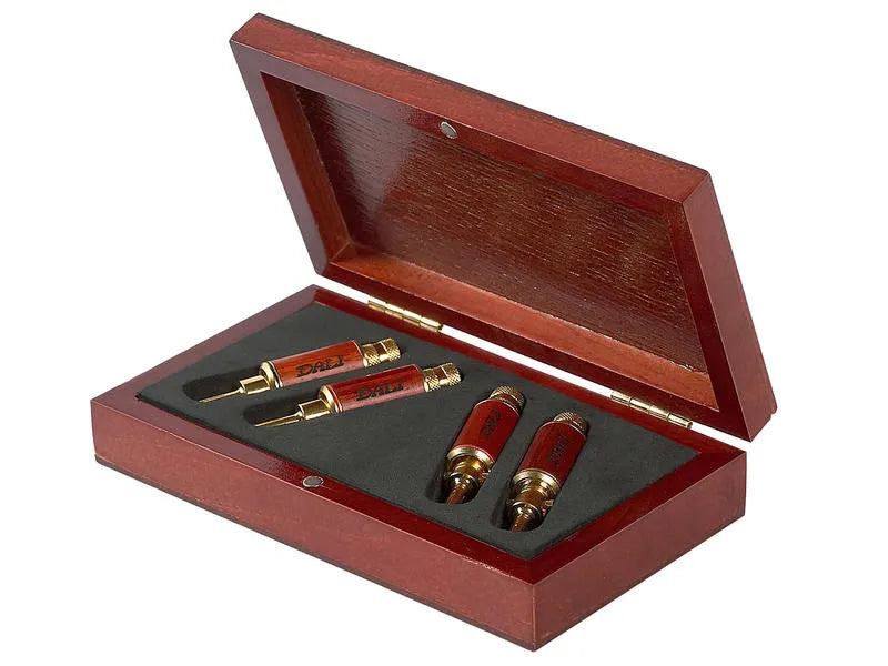 Dali 4 BANANAS - WOODEN BOX, 4 "bananų" tipo kištukas