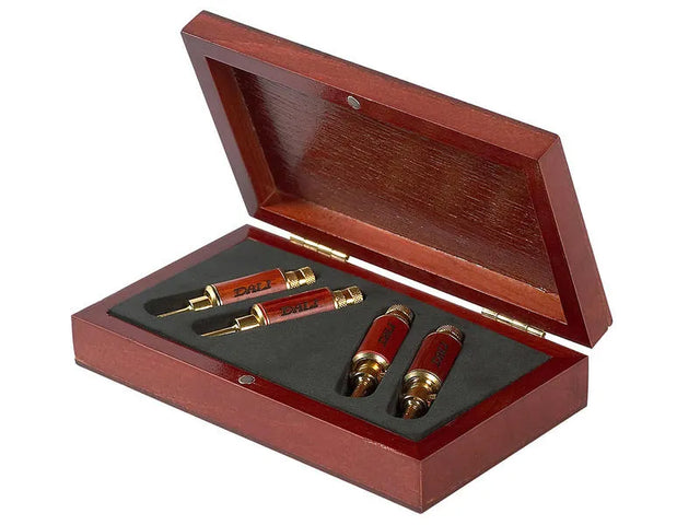 Dali 4 BANANAS - WOODEN BOX, 4 "bananų" tipo kištukas