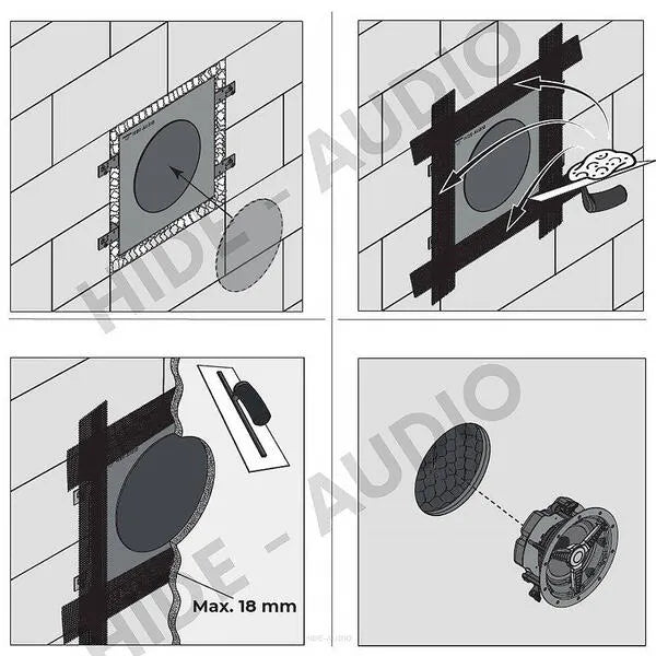 Dali BOX PHANTOM E-60, montavimo korpusas lubinei kolonėlei