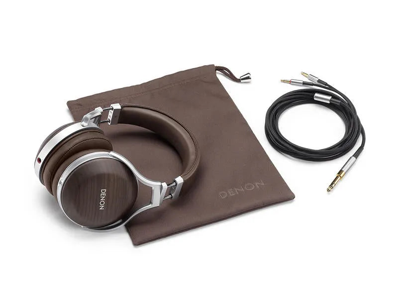 Denon AH-D5200, Over-Ear tipo ausinės - ausinės, dėklas ir laidai su jungtimis