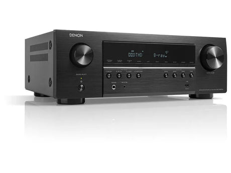 Denon AVC-S670H, 5.2 kanalų 8K AV Resyveris-Stiprintuvas - priekinė panelė su mygtukais ir ekranu