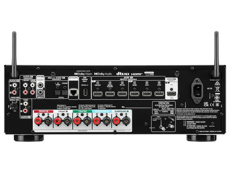 Denon AVC-S670H, 5.2 kanalų 8K AV Resyveris-Stiprintuvas