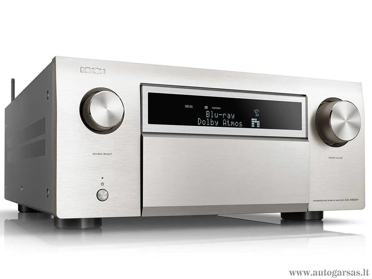 Denon AVC-X8500H, 13.2 tinklinis namų kino stiprintuvas - priekinė panelė su ekrano ir valdymo elementais