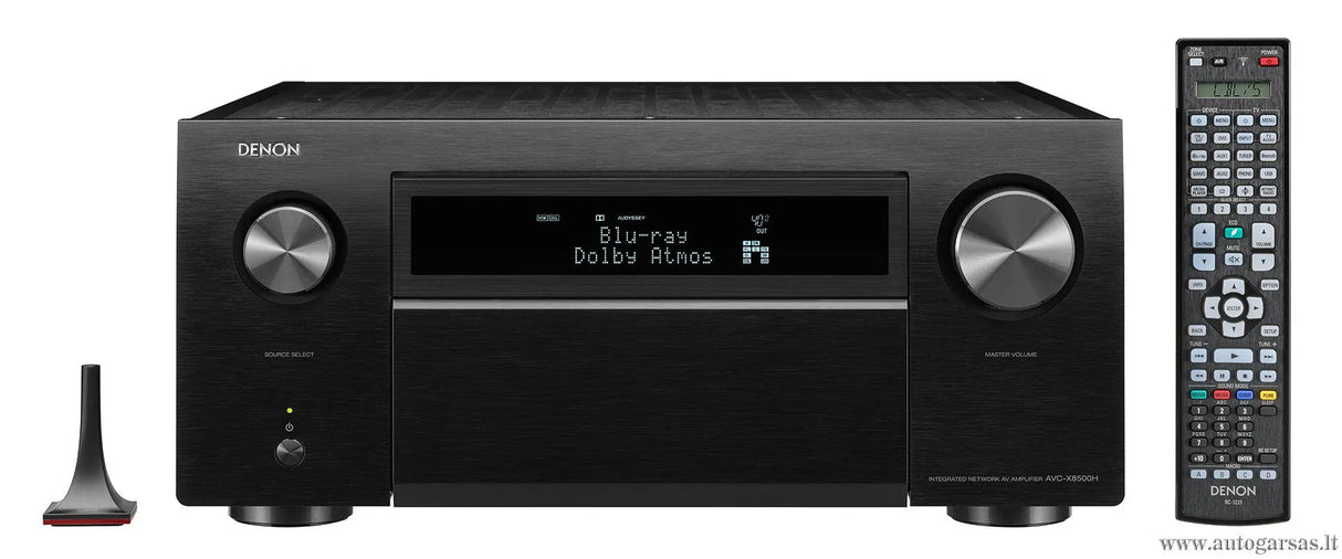 Denon AVC-X8500H, 13.2 tinklinis namų kino stiprintuvas - nuotolinio valdymo pultas ir priekinis skydelis